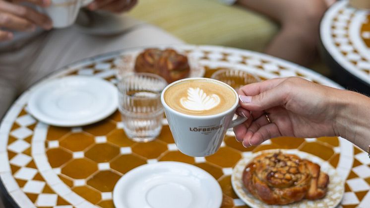 Fika på café