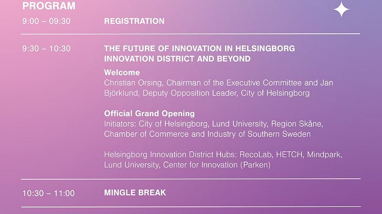 Pressinbjudan - invigning av Helsingborgs innovationsdistrikt