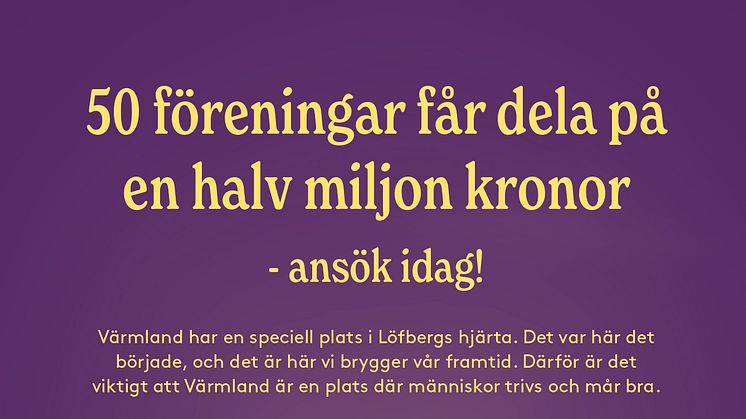 Löfbergs föreningsstöd 2024