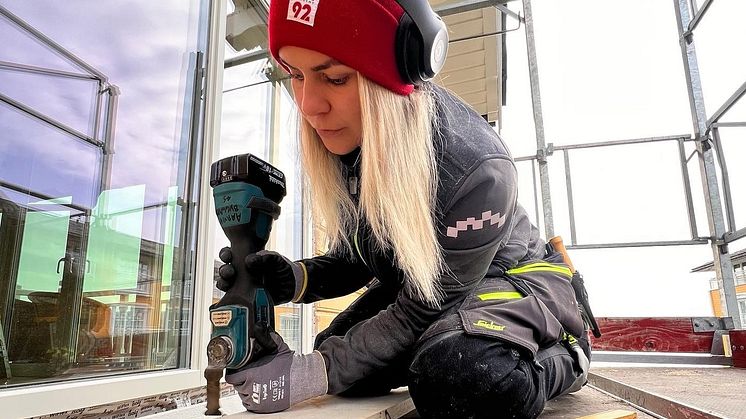 Amalie Olsen på jobb