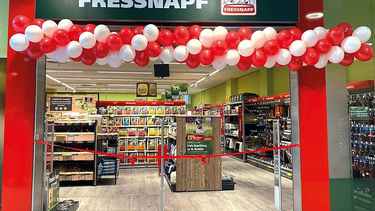 Die neue Fressanpf-Filiale im Shoppingcenter "Riverside" wurde mit dem City-Konzept eingerichtet um das breite Sortiment auf kleiner Fläche attraktiv zu präsentieren. 