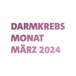 Darmkrebsmonat März