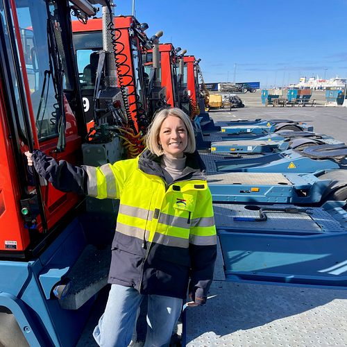 Jennie Folkunger är miljö- och hållbarhetschef på Trelleborgs Hamn. 