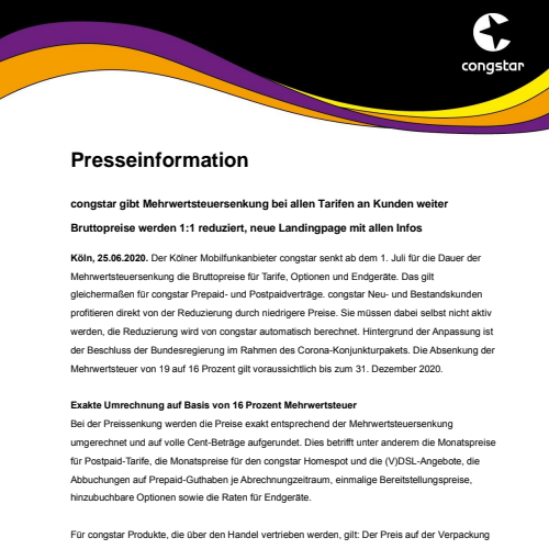 PM_congstar gibt Mehrwertsteuersenkung bei allen Tarifen an Kunden weiter.pdf