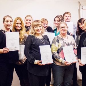 Diplomutdelning för certifierade fundraisers