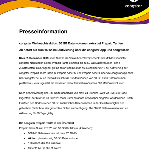 PM_congstar Weihnachtsaktion_50 GB Datenvolumen extra bei Prepaid Tarifen.pdf