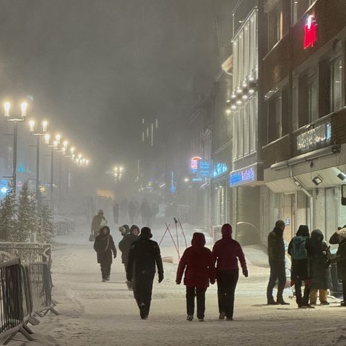 Classic arctic winter weather in Tromsø during the kick off meetings (Photo: Kanchana Bandara/Akvaplan-niva):