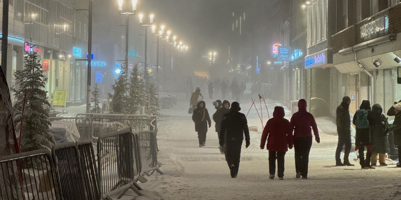 Classic arctic winter weather in Tromsø during the kick off meetings (Photo: Kanchana Bandara/Akvaplan-niva):