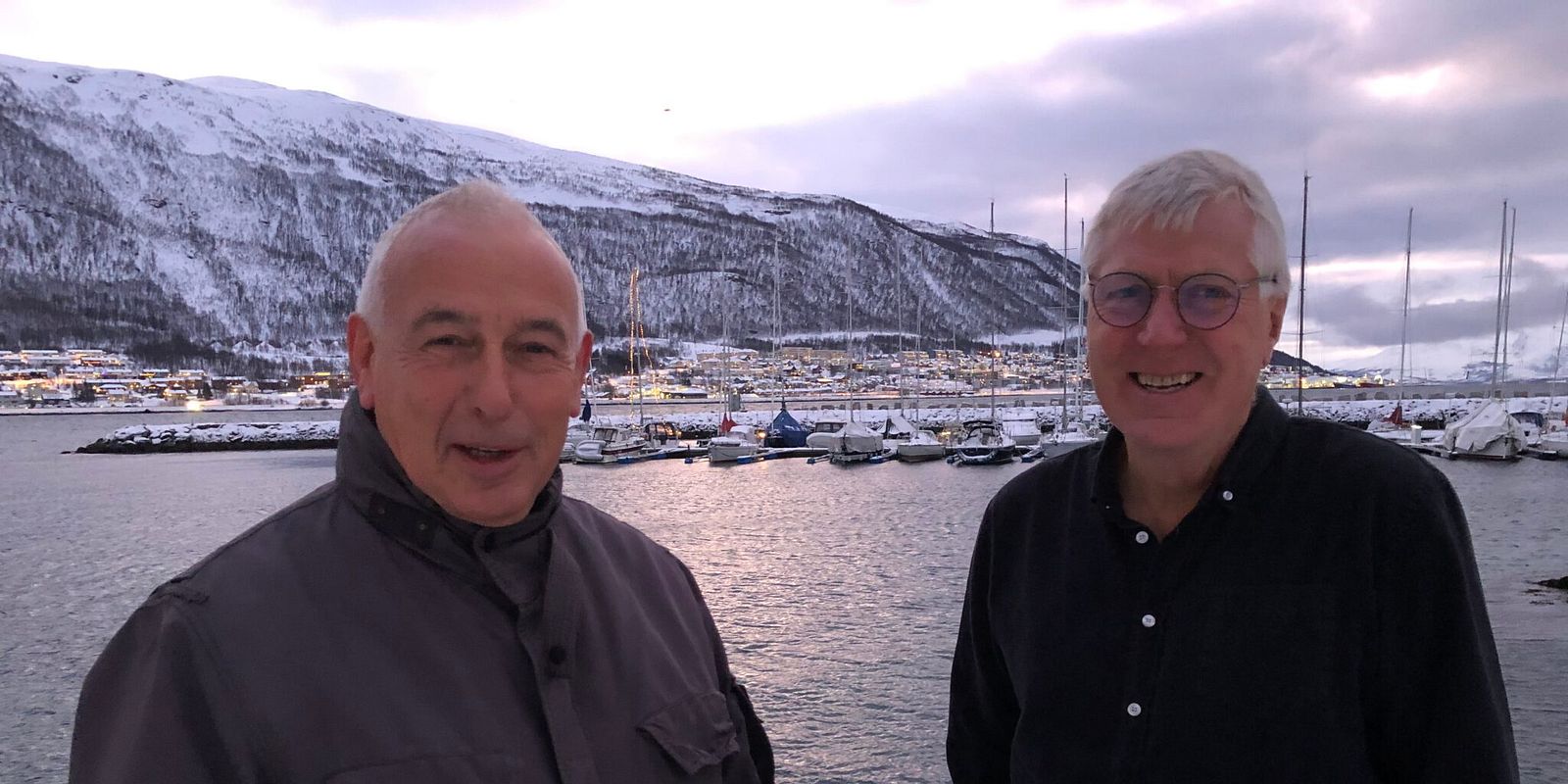 Paul Wassmann, UiT (left) and Stig Falk-Pedersen, Akvaplan-niva (Photo: Karine Nigar Aarskog).
