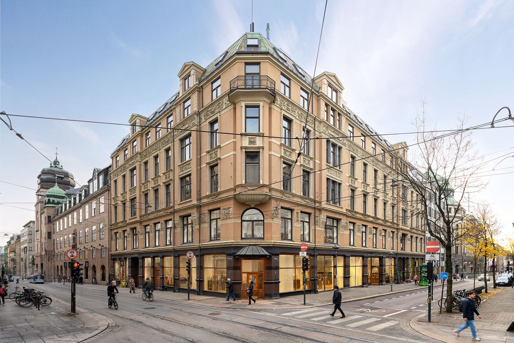 Höegh Eiendom kjøpte Kirkegata 20 i Kvadraturen i 2024. Første etasje er fotoretusjert