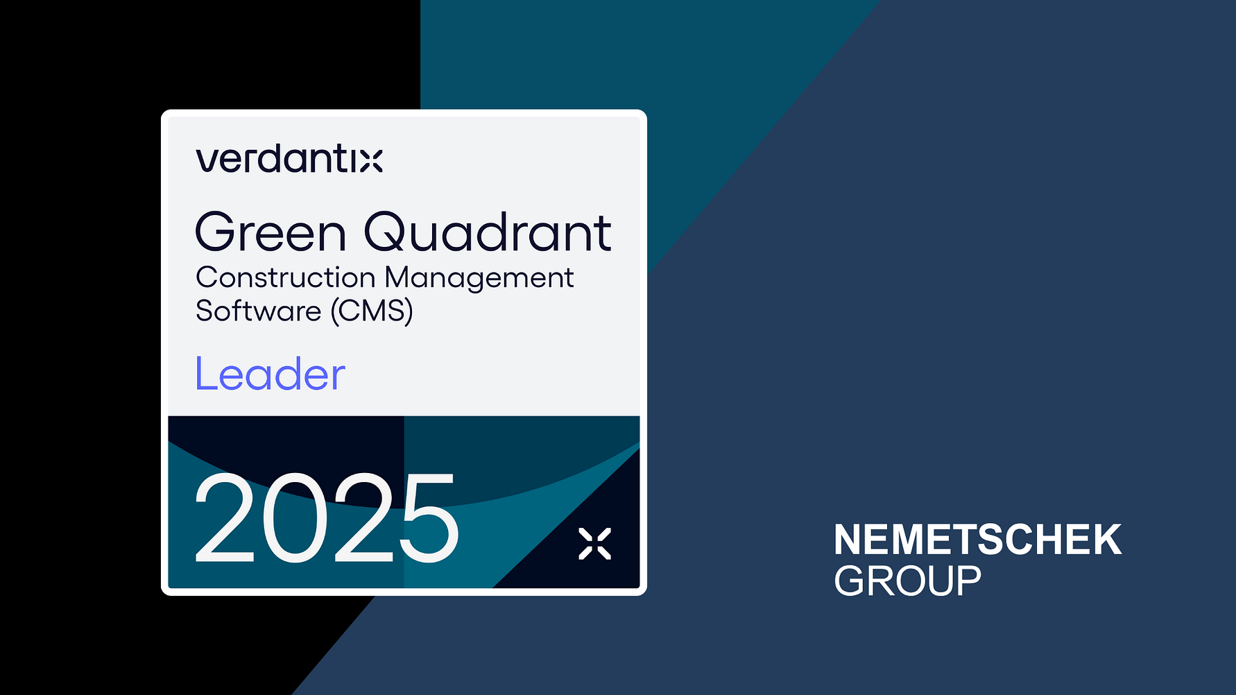 Nemetschek als Leader im Verdantix Green Quadrant 2025 für Construction Management Software ausgezeichnet