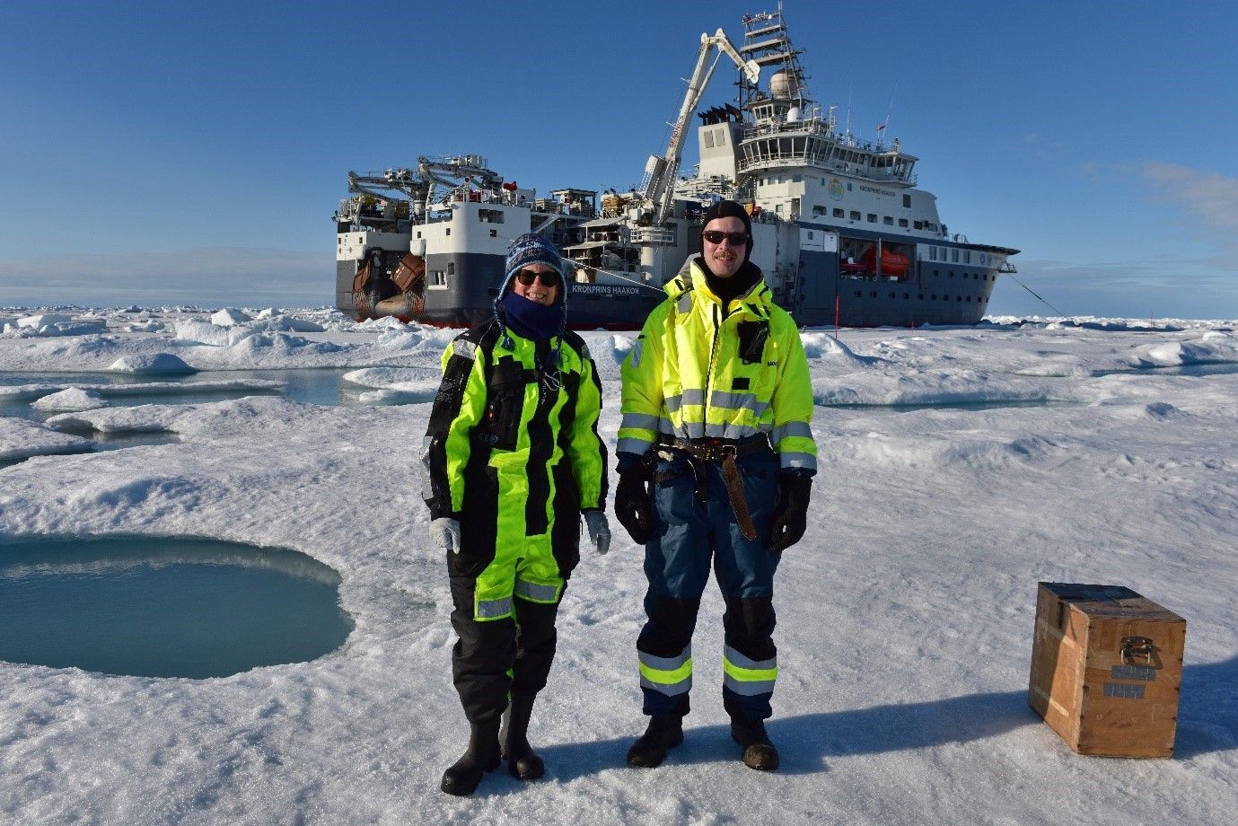 Team Akvaplan-niva on the cruise 