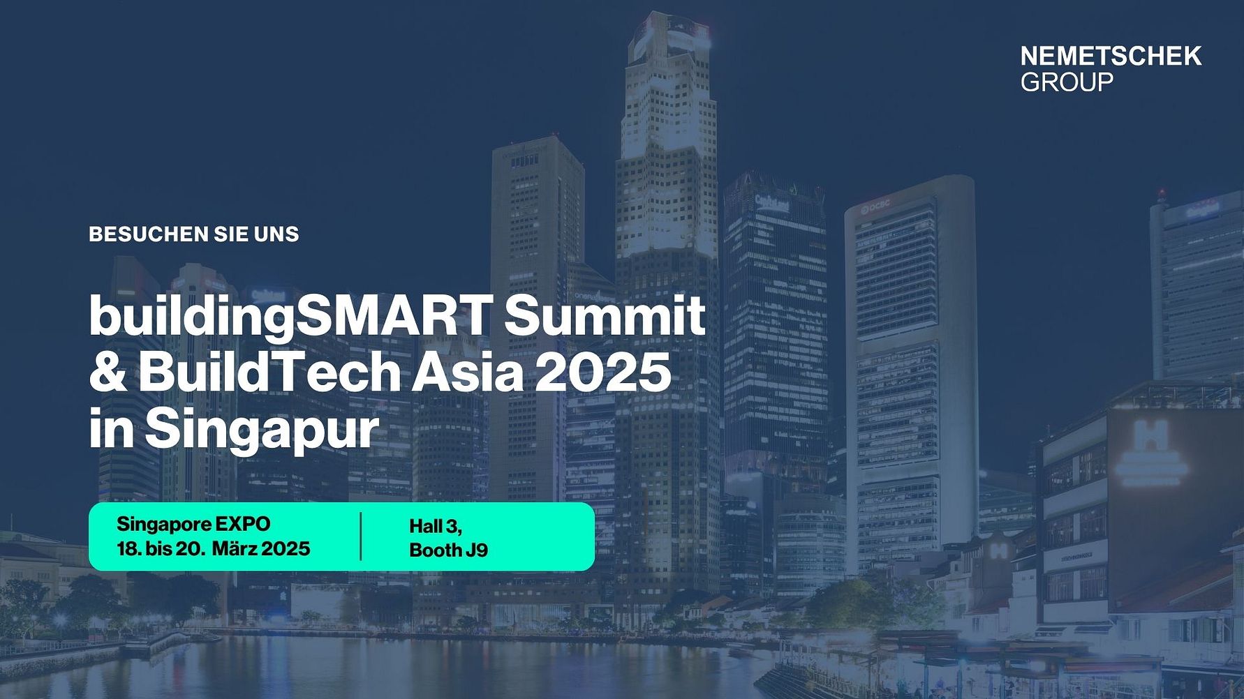 Nemetschek Group feiert Premiere auf der BuildTech Asia 2025 und stärkt Präsenz beim buildingSMART International Summit 2025
