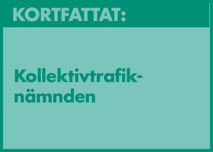 Kortfattat kollektivtrafiknämnden 