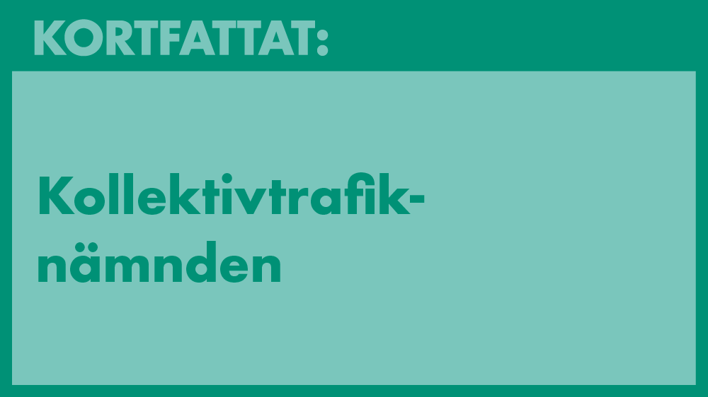 Kortfattat kollektivtrafiknämnden