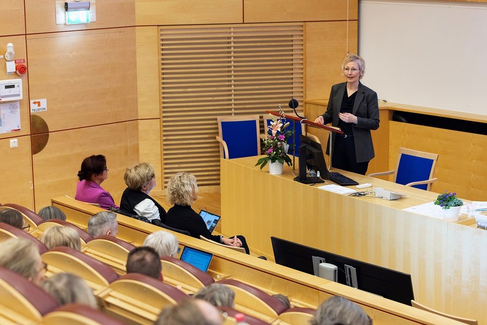 Maria Hjorth, forskare Region Dalarna, disputerar.