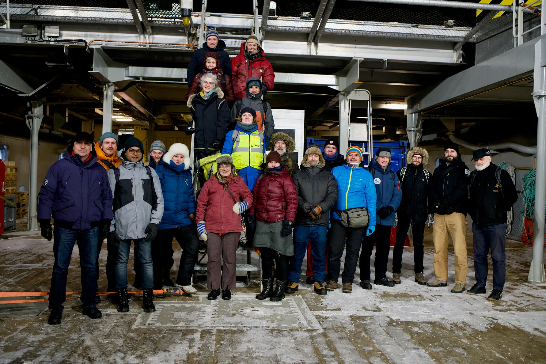 Workshopdeltakerne ombord Polarsyssel (Foto: UNIS)