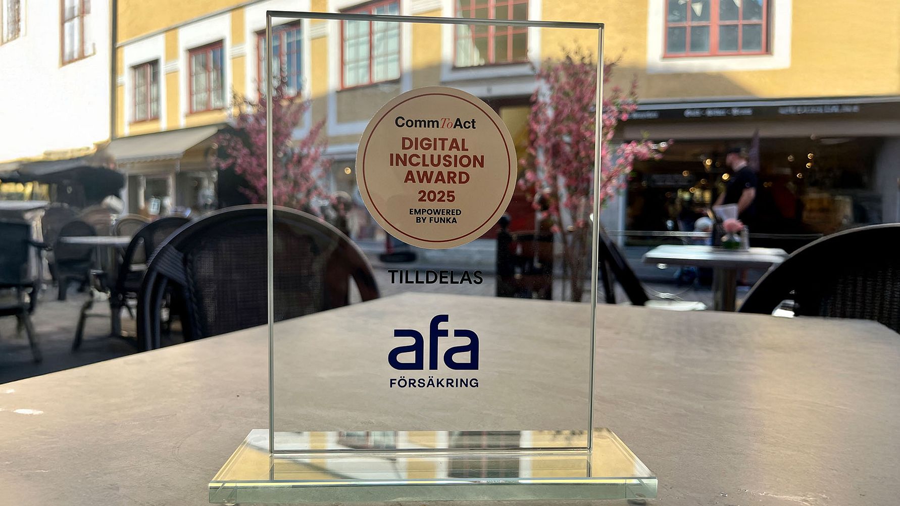 Afa Försäkring har vunnit priset "Bäst i kategorin" i tävlingen CommToAct – Digital Inclusion Award 2025, på grund av sitt arbete med att öka tillgänglighet och inkludering i de digitala kanalerna. Priset delades ut under ett evenemang i Almedalen den 26 juni 2025.