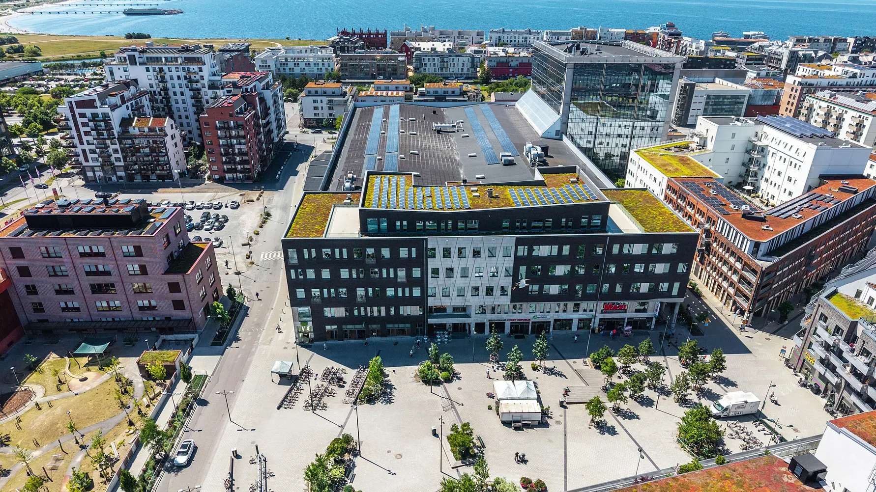 Skandia Fastigheters kontorshus på Masttorget 6 i Västra Hamnen Malmö, där Manpower snart flyttar in.