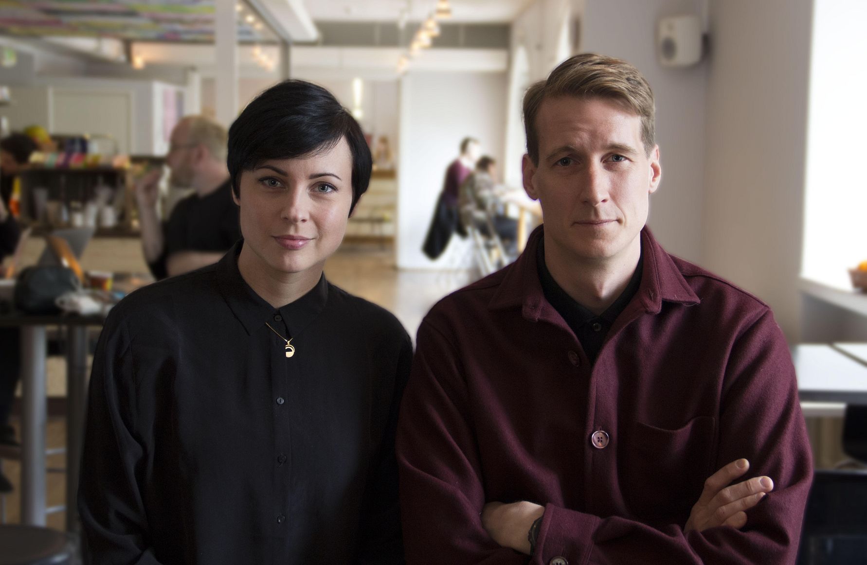 Petronella Turesson och David Alledal, nya programansvariga på Berghs.