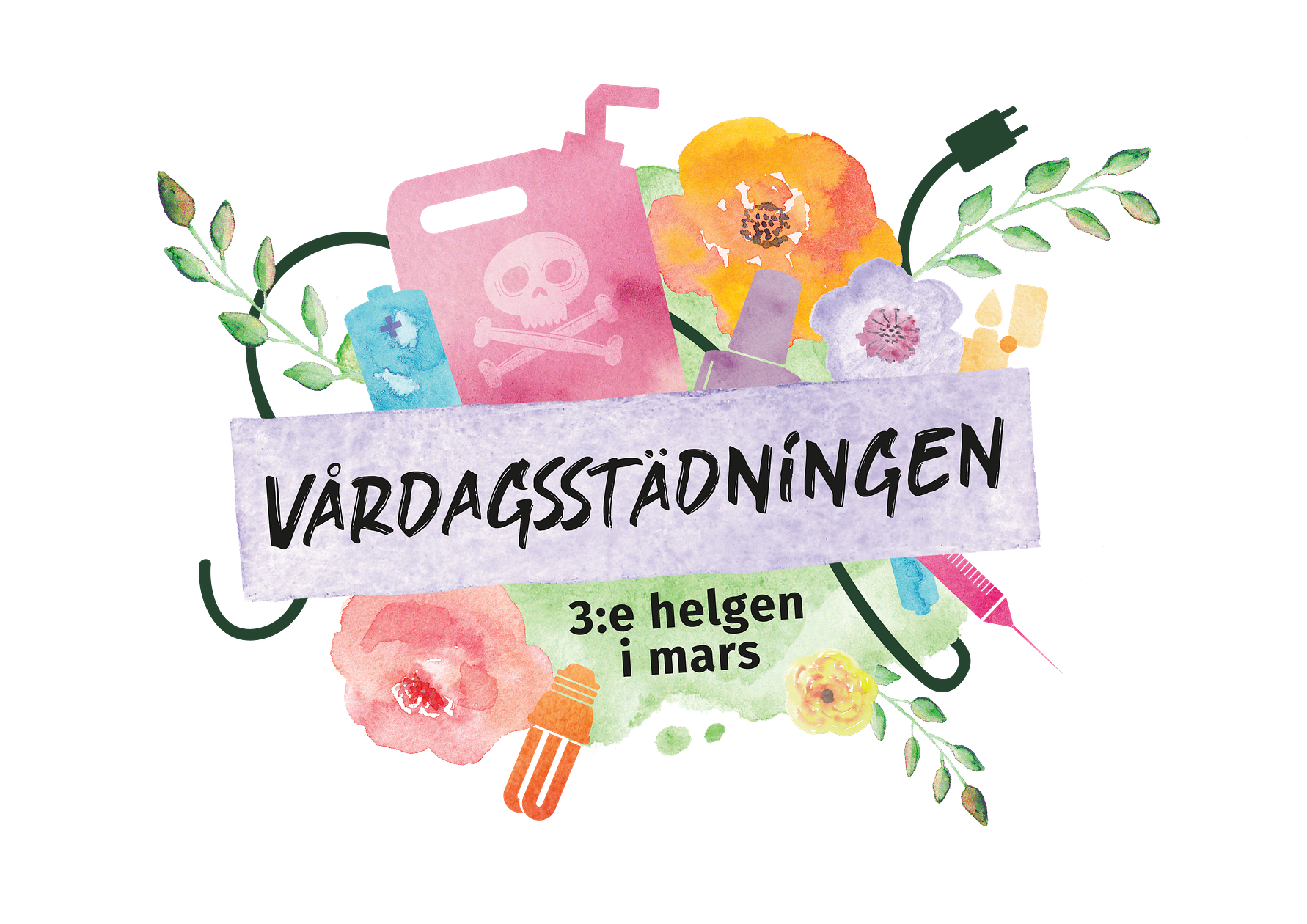 Rensa ut och lämna in. Kom med dina gamla färgburkar, el-prylar, mobiler, laddare, batterier och sprayflaskor.  