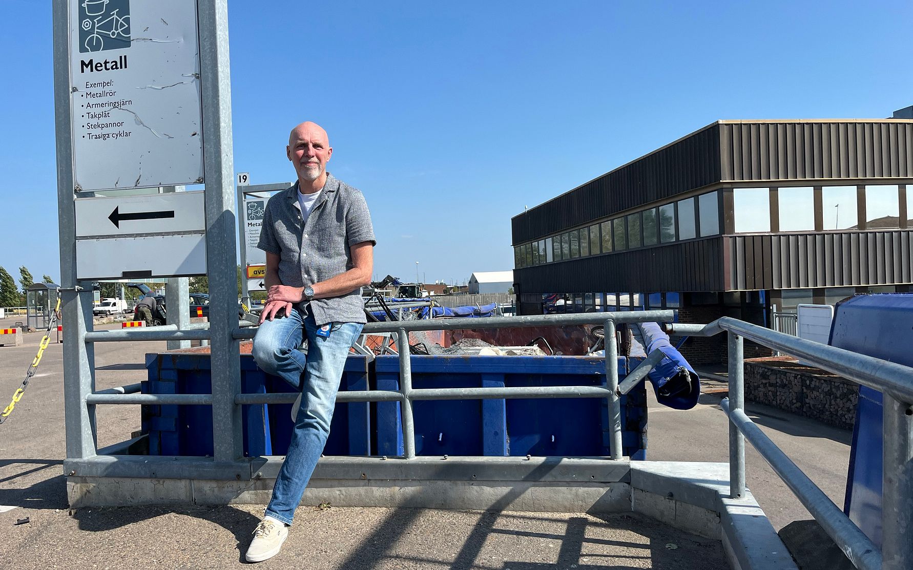 "Vi garanterar att metallerna behandlas med maximal miljöeffekt och blir en del av det cirkulära flödet", säger Kim Bod, affärsutvecklare på Sysav.