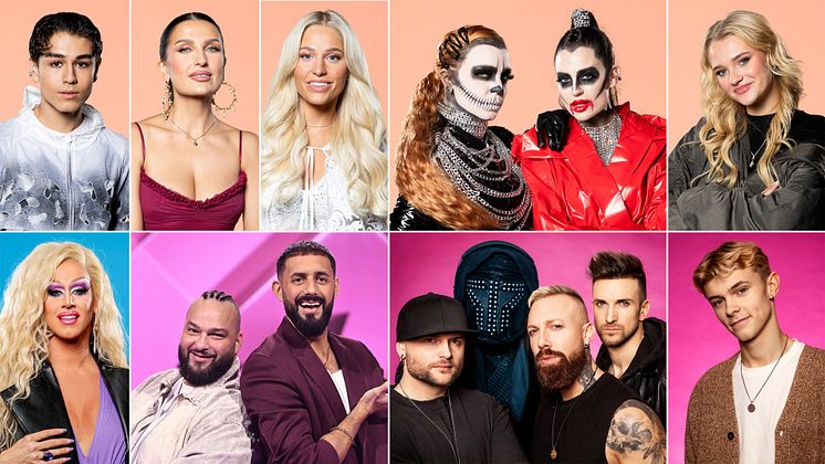 Artisterna i Sommarlov i SVT 2025. Foto Janne Danielsson SVT och montage Charlotte Granrot.jpg