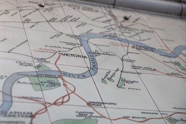 Victoria station heritage rail maps restored