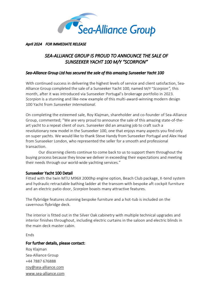 Sea Alliance Group - Scorpion Sale Press Release.pdf