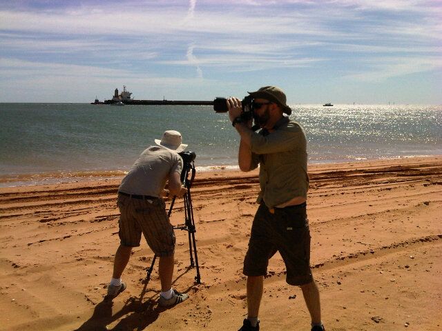 Filming for automated mooring shoot gets underway at Port Hedland. #Cavotecfilm #mooring