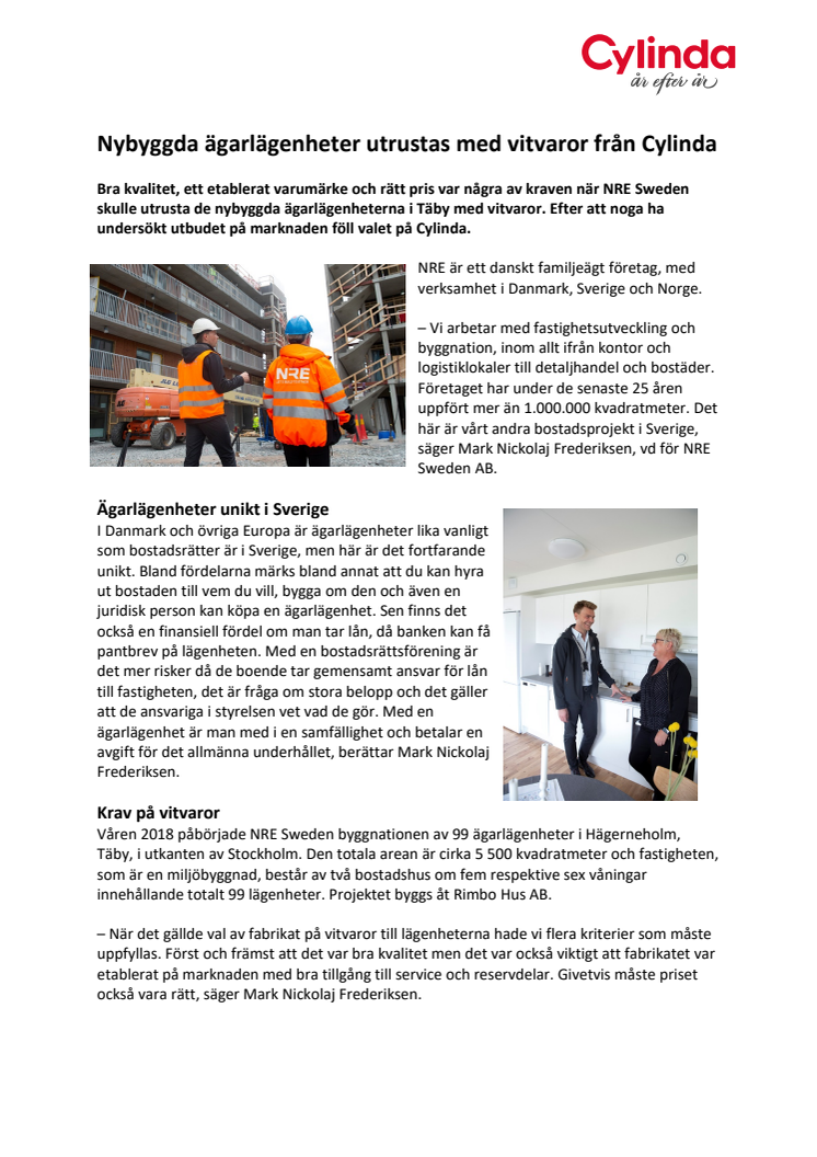 Nybyggda ägarlägenheter utrustas med vitvaror från Cylinda.pdf