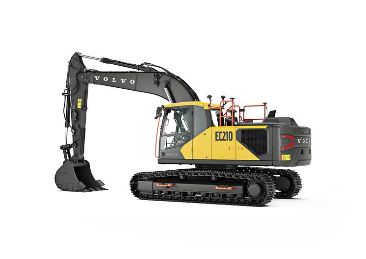 Volvo EC210 bandgrävare - vänster bak