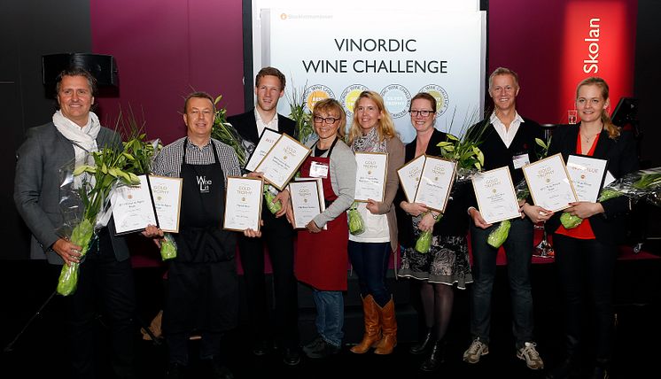 Winners of Vinordic Wine Challenge 2012