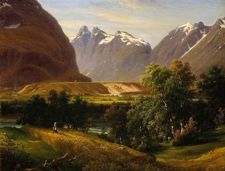 Painting: Fra Romsdal by Thomas Fearnley(1838)
