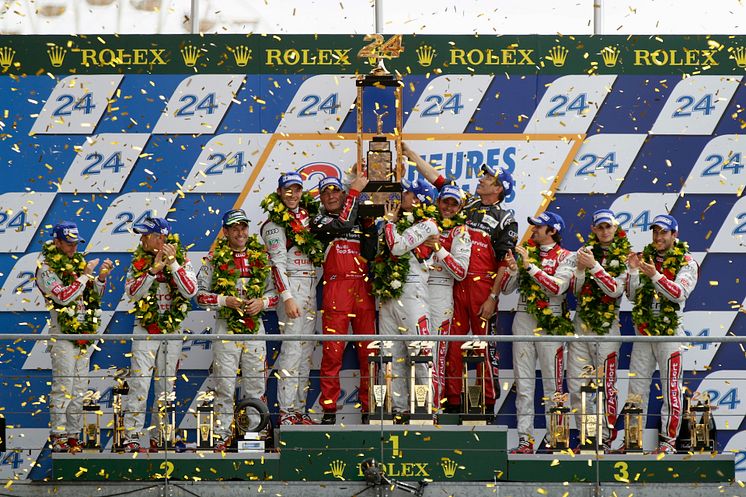 Seger på Le Mans 2012 för Audi R18 e-tron quattro