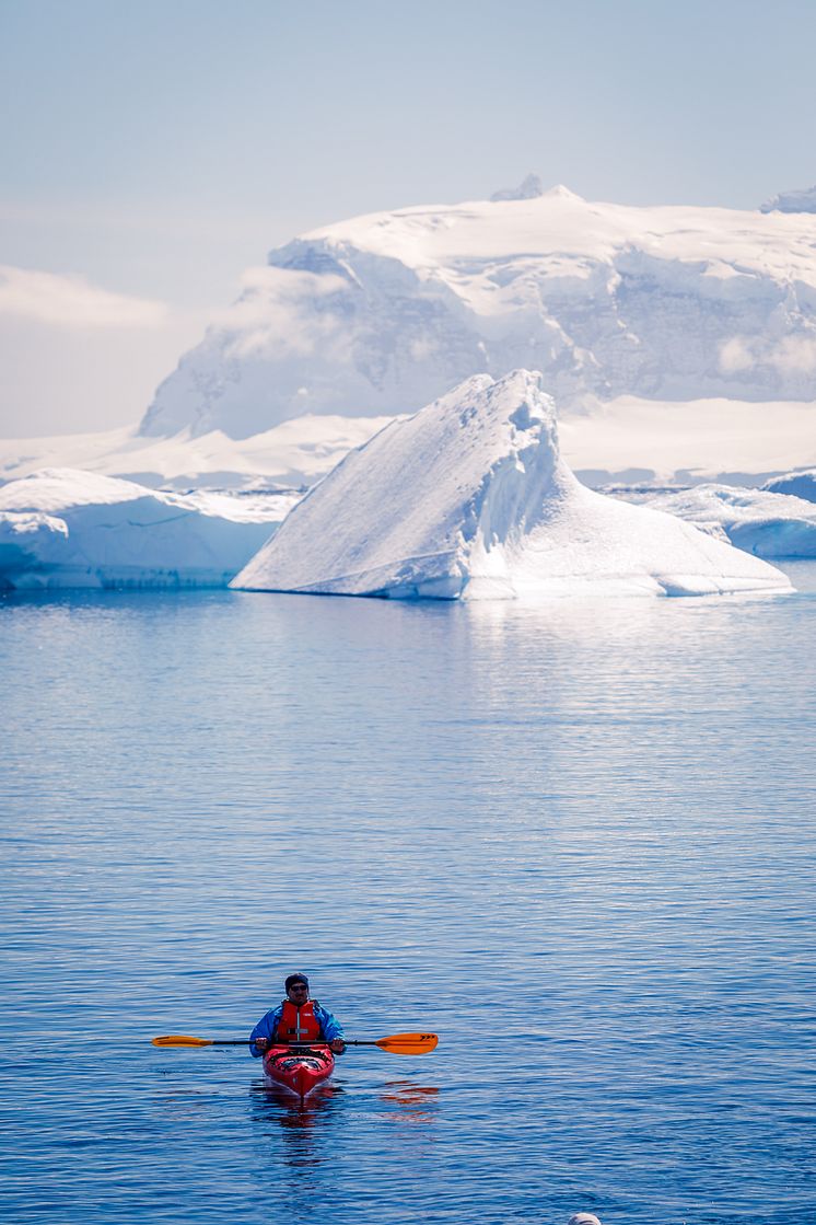 Kayaking in Antarctica