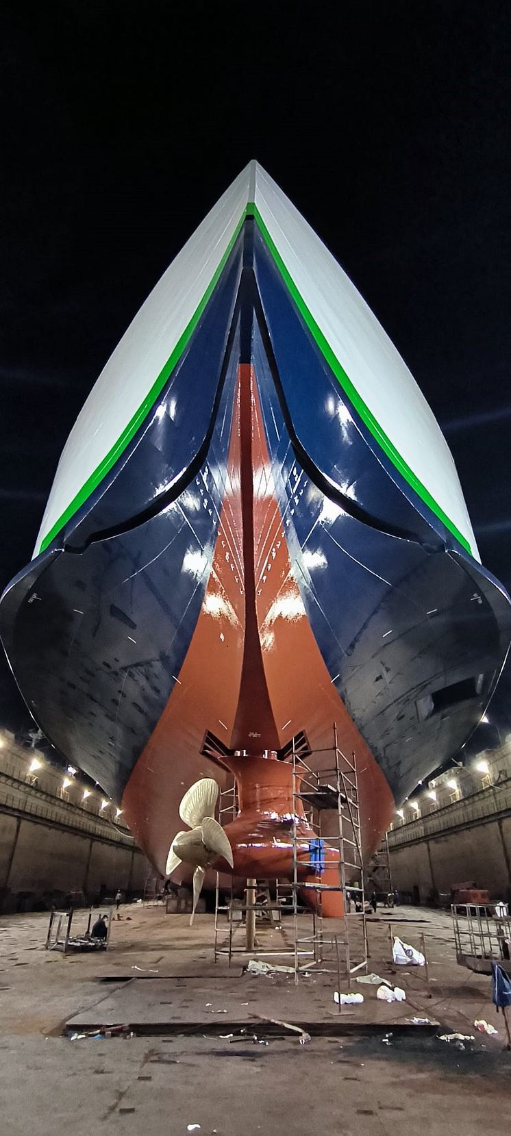 Futura in the floating dock
