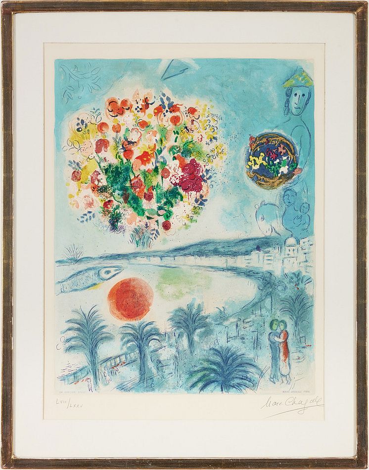 "Soleil Couchant" av Marc Chagall