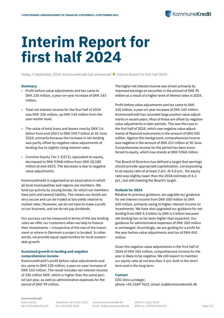 Announcement of financial statements_first half 2024_KommuneKredit.pdf