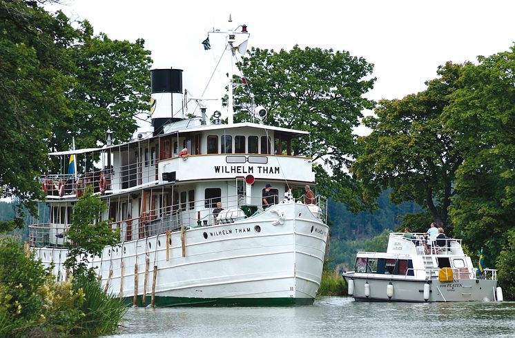 Pressbild - M/S Wilhelm Tham på Göta kanal