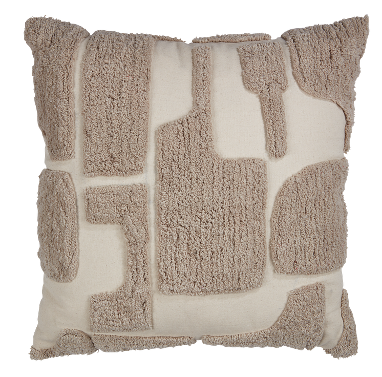 Coussin DVERGFAKS 45x45 grisbeige.png