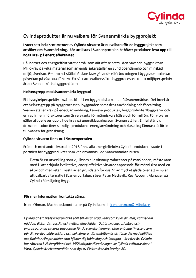 Cylindaprodukter är nu valbara för Svanenmärkta byggprojekt.pdf