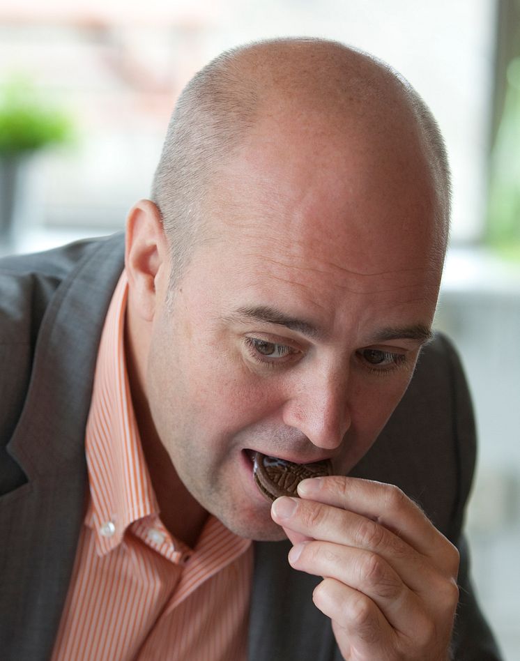 Fredrik Reinfeldt smaka Ballerina Kladdkaka