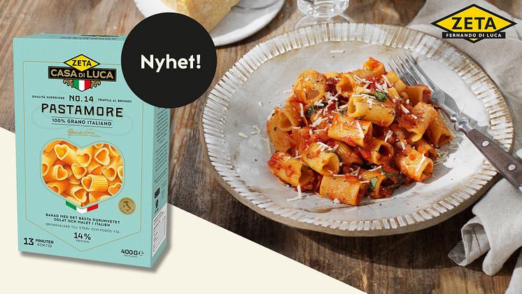 Zeta Pastamore - kärlekspasta i ny, plastfri förpackning!