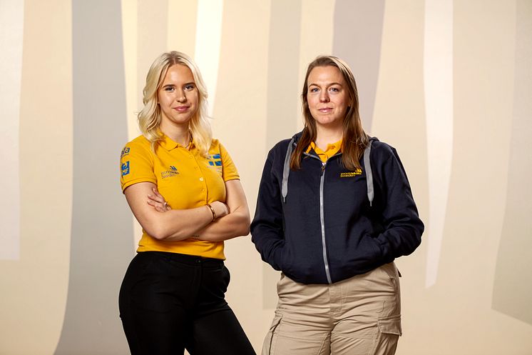 Kajsa Englund och Nelly Alm inför Yrkes-VM i Lyon, sept 2024