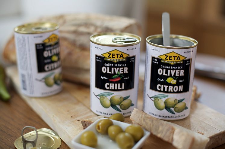 Zeta fyllda spanska oliver, miljöbild