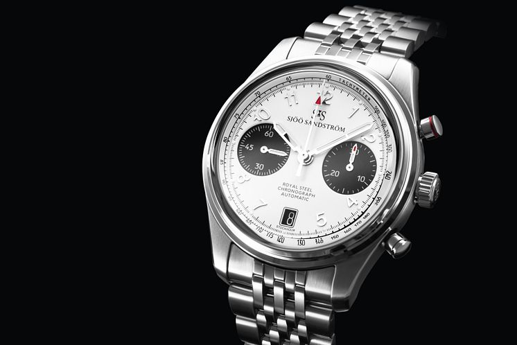 Royal Steel Chronograph 40mm White Image - Sjöö Sandström.jpg
