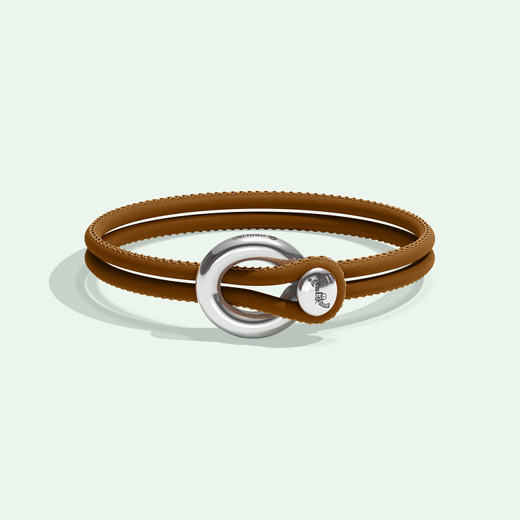 Imagine by Orrling Bracelet Leather Brown Silver Front.png