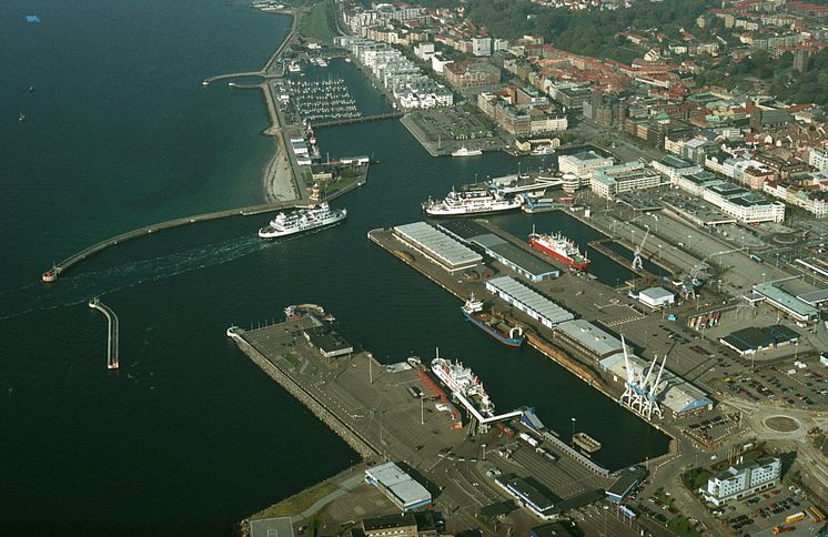 Flygbild Norra hamnen söder