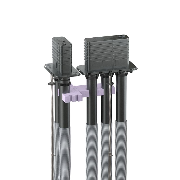 Quadro-Secura® Abstandshalter Nova R Anordnung über Eck